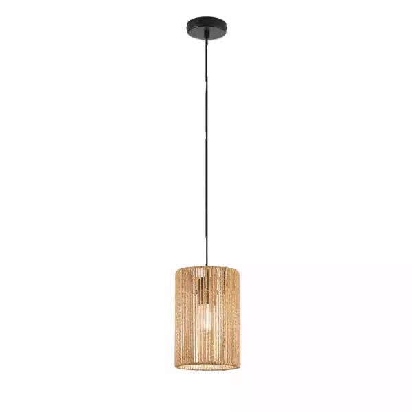 LUCE AMBIENTE E DESIGN Suspension Tropikana avec diffuseur en papier naturel de 18 cm (Suspensions Design & Déco / Éclairage intérieur LED)