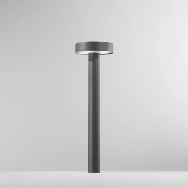Borne d'extérieur UNDERWOOD en métal anthracite 70 cm – Image 2