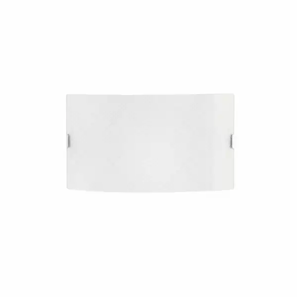 LUCE AMBIENTE E DESIGN Applique vector en verre blanc décor gris (2x E27) (Applique murale / Éclairage intérieur LED)