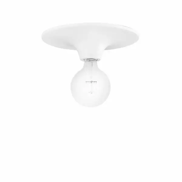 LUCE AMBIENTE E DESIGN Plafonnier VESEVUS en métal blanc 30 cm (Plafonnier / Éclairage intérieur LED)