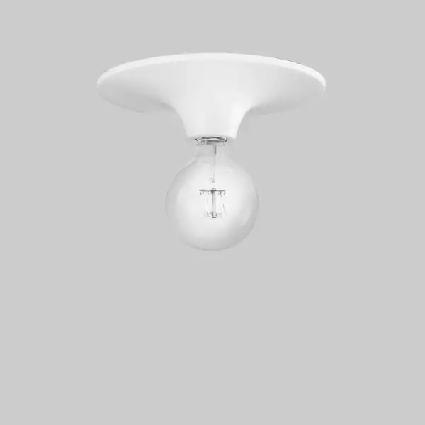 Plafonnier VESEVUS en métal blanc 30 cm – Image 2