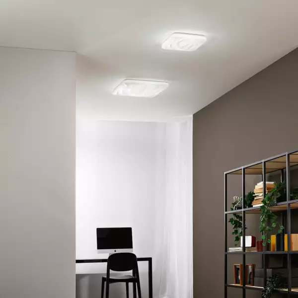 Plafonnier LED WAVE blanc 18W avec CCT en 3 étapes avec fonction mémoire pour personnalisation Kelvin – Image 3