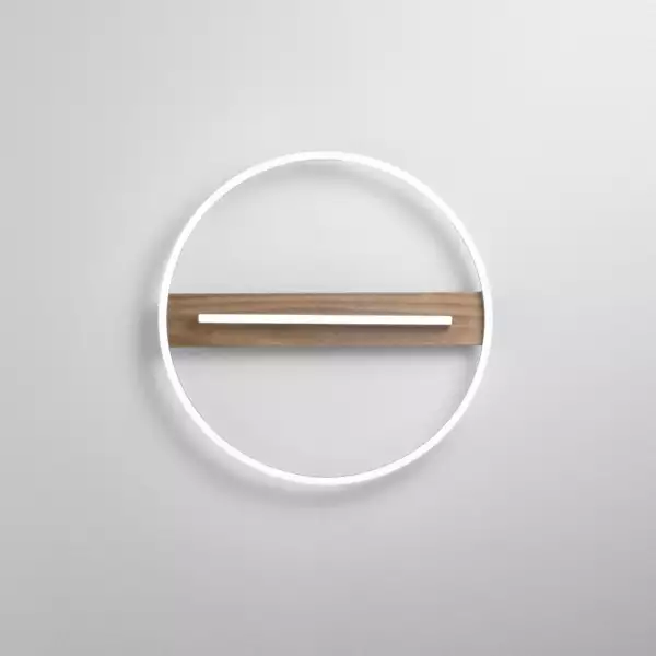 Plafonnier LED azimuth en bois et métal noir 36W avec interrupteur CCT 50 cm – Image 3