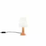 Lampe de table BINGO avec base orange et diffuseur blanc 24,5 cm