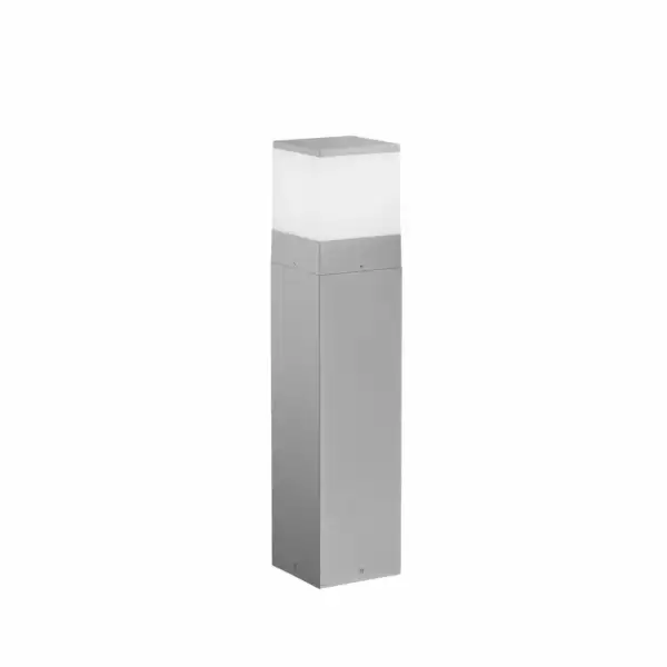 INTEC Borne d'extérieur Booster en métal argenté 60 cm. IP65 (Bornes extérieures LED / Éclairage extérieur LED)
