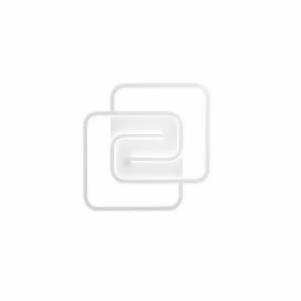 LUCE AMBIENTE E DESIGN Plafonnier LED CAYMAN carré blanc 40W avec interrupteur CCT 50 cm (Plafonnier / Éclairage intérieur LED)
