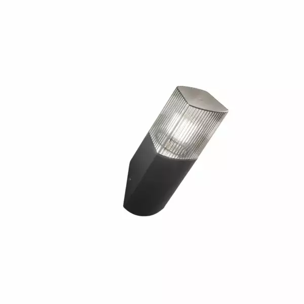 INTEC Ensemble d'appliques d'extérieur dark en acier et polycarbonate 1xE27 28,6 cm (Applique murale / Éclairage intérieur LED)