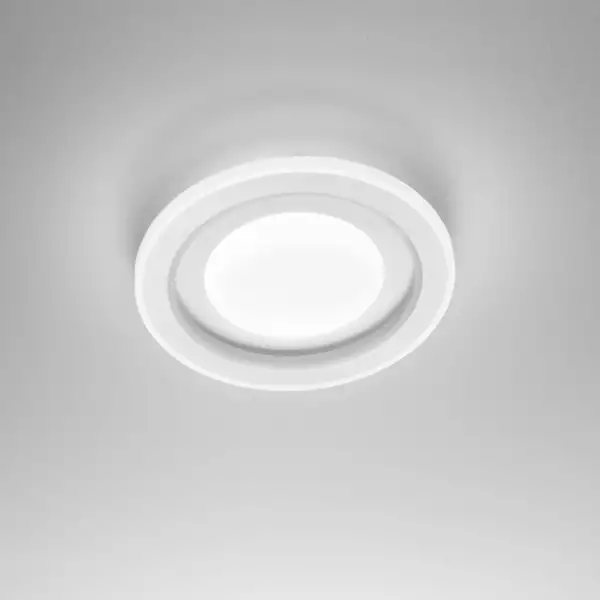 Plafonnier LED rond Dygital en métal blanc, dimmable CCT et RGB avec télécommande incluse, 50 cm – Image 5