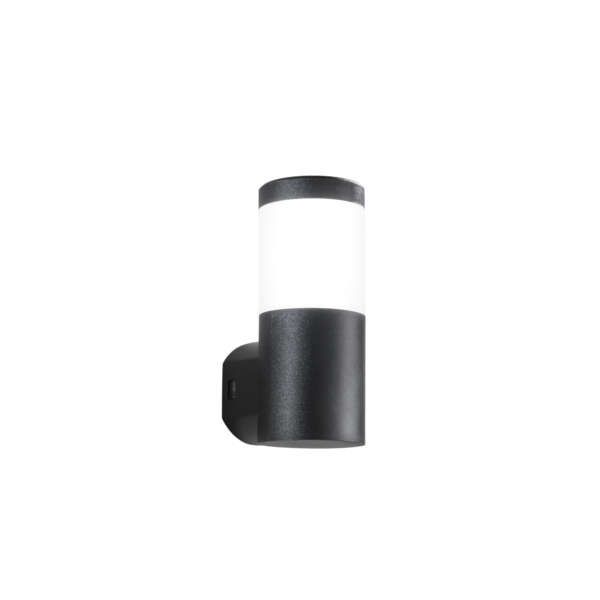 INTEC Focus applique murale LED ronde noire en polycarbonate 1xGU10 24 cm (Applique murale / Éclairage intérieur LED)