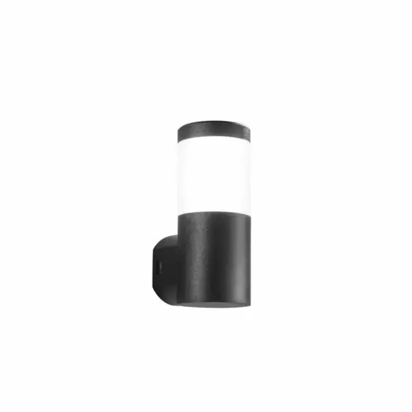 INTEC Focus applique murale LED ronde noire en polycarbonate 1xGU10 24 cm (Applique murale / Éclairage intérieur LED)