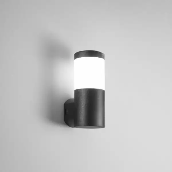 Focus applique murale LED ronde noire en polycarbonate 1xGU10 24 cm – Image 2