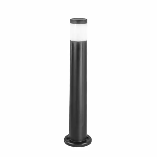 INTEC Borne d'extérieur ronde focus en polycarbonate noir GU10 77,2 cm (Bornes extérieures LED / Éclairage extérieur LED)