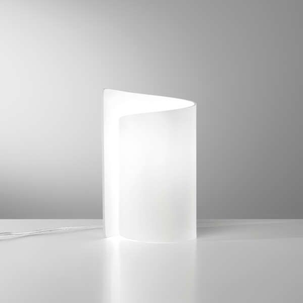 Lampe de table IMAGINE en verre blanc – Image 2