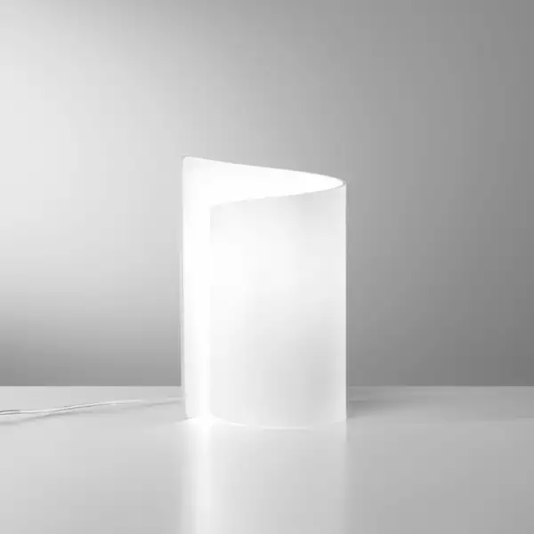 Lampe de table IMAGINE en verre blanc – Image 2