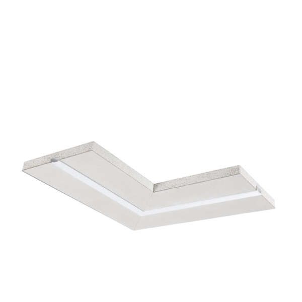 INTEC Coin pour profil INVISILINE intégré à la plaque de plâtre (Profilé aluminium pour rubans LED / Ruban LED et Bande LED)