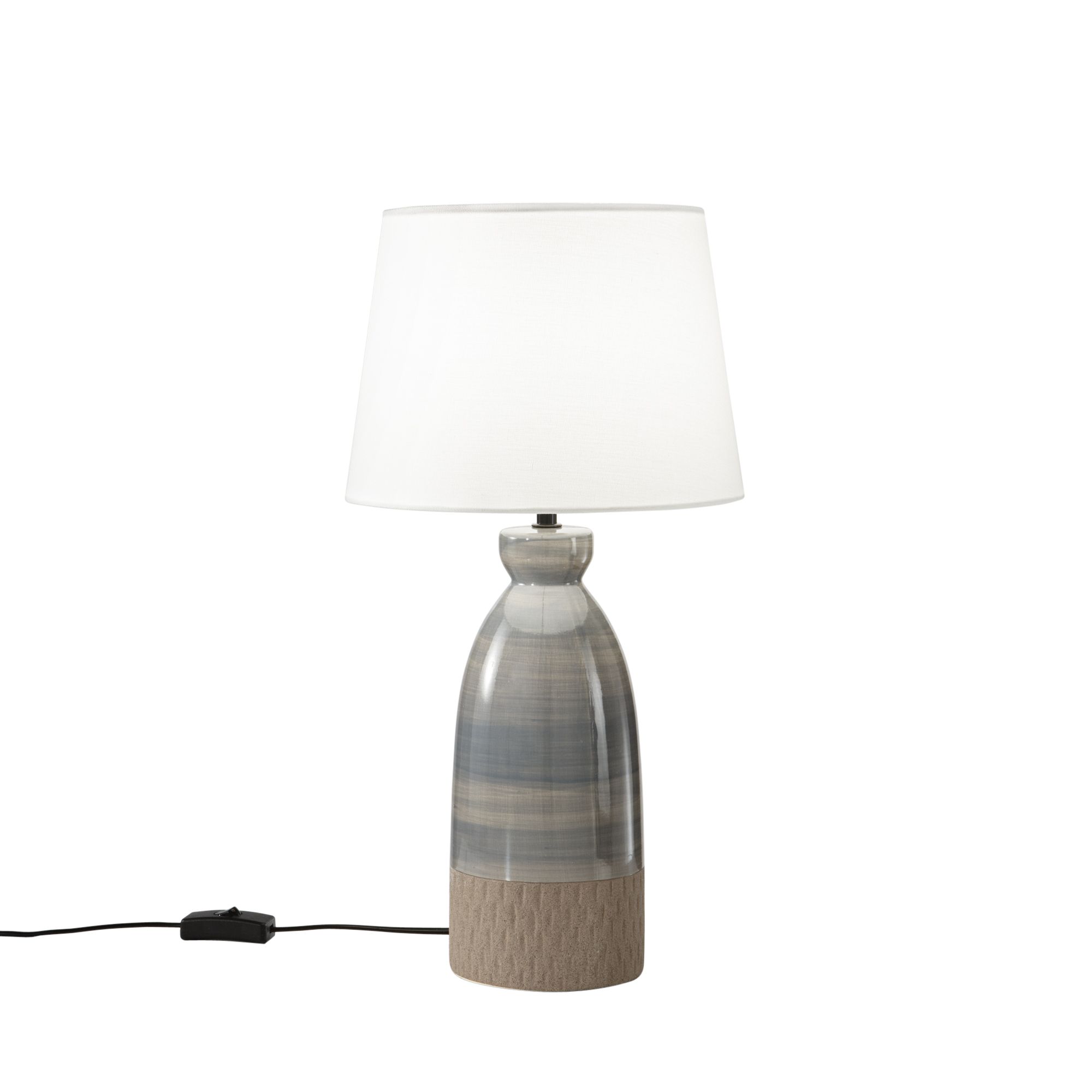 Abat-jour De Table En Tissu Vert Scandinave - 18x18x16,5 Cm, Pour Lampe E14, Design Moderne Et Sobre