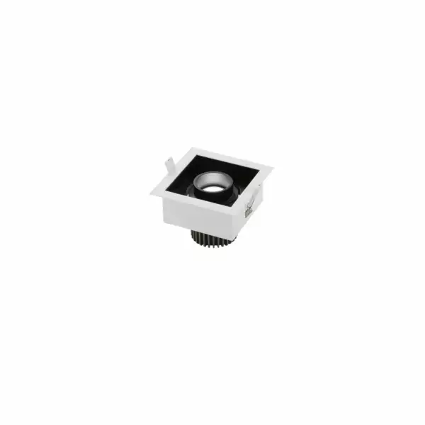 INTEC Encastré APOLLO LED noir antiéblouissant à lumière naturelle orientable 10W (Spots encastrables / Éclairage intérieur LED)