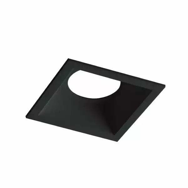 INTEC Structure encastrable carrée anti-éblouissante AYRIS en aluminium blanc avec douille GU incluse 8,3 x 8,3 cm (Spots encastrés / Éclairage intérieur LED)