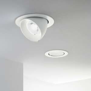 INTEC Spot escargot encastrable orientable LED blanc satiné 30W 4000K (Spot encastré / Éclairage intérieur LED)
