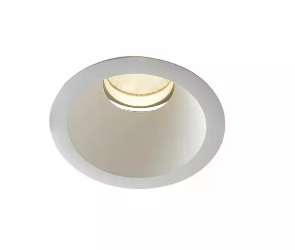 INTEC Downlight LED Elite blanc avec spot anti-éblouissement orientable 10W 3000K (lumière chaude) (Spot LED orientable / Éclairage intérieur LED)