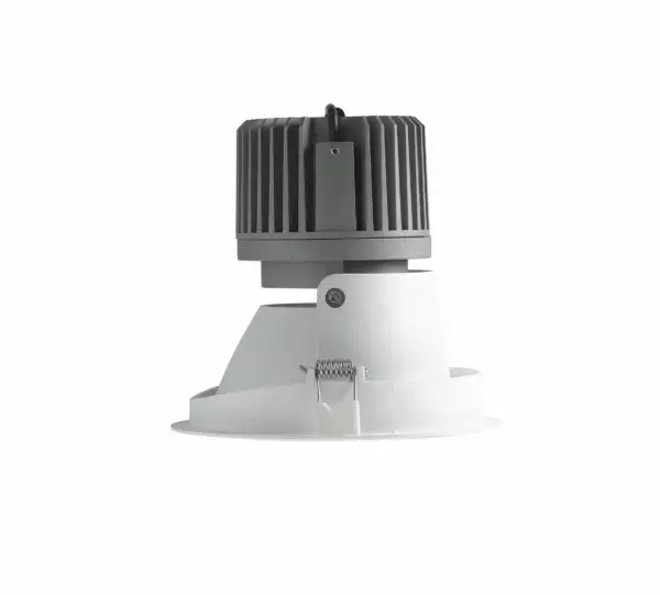 Downlight LED Elite blanc avec spot anti-éblouissement orientable 10W 3000K (lumière chaude) – Image 3