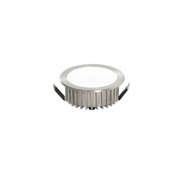 INTEC Downlight LED fusion en aluminium nickelé avec driver intégré 5W 4000K (lumière naturelle) 7x3,2 cm (Spot encastré / Éclairage intérieur LED)
