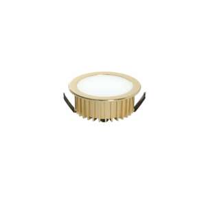 INTEC Downlight LED fusion en aluminium doré avec driver intégré 5W 4000K (lumière naturelle) 7x3,2 cm (Spot encastré / Éclairage intérieur LED)