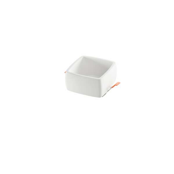 INTEC Luminaire encastré goblet carré en plâtre blanc à peindre 9,5 x 9,5 cm (1xGU10) (Spots encastrables / Éclairage intérieur LED)