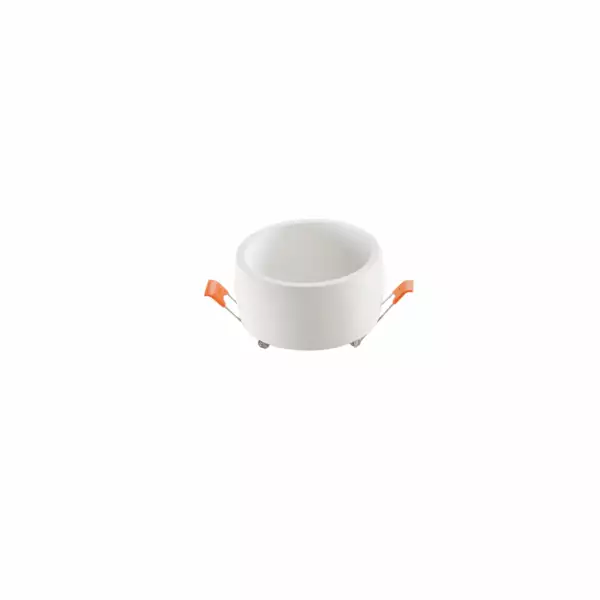 INTEC Gobelet rond à encastrer en plâtre blanc à peindre 9,5 cm. (1xGU10) (Spots encastrables / Éclairage intérieur LED)