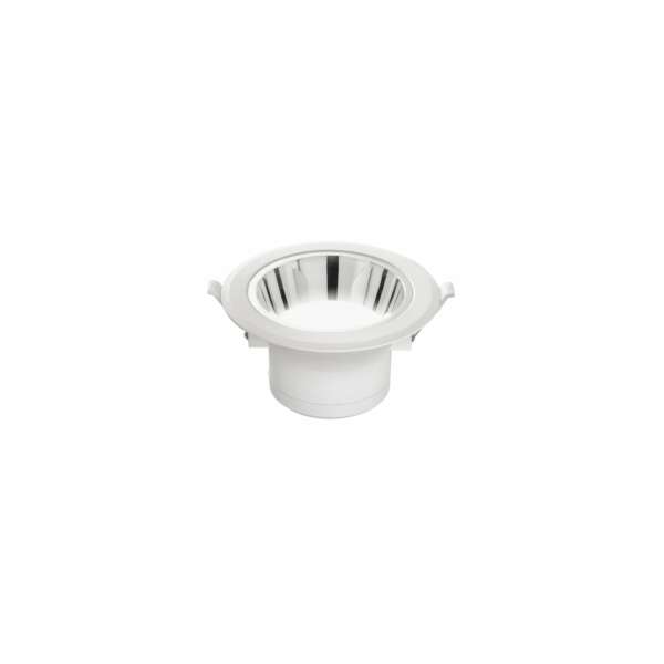 INTEC Encastré MACK LED blanc antiéblouissant avec réflecteur chromé 15W 3000K (lumière chaude) (Spot encastré / Éclairage intérieur LED)