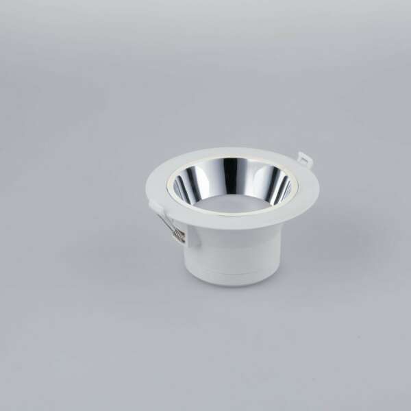 INTEC Downlight LED MACK avec lumière blanche antiéblouissante et réflecteur chromé 15W 4000K (lumière naturelle) 15 x 8 cm (Spot encastré / Éclairage intérieur LED)