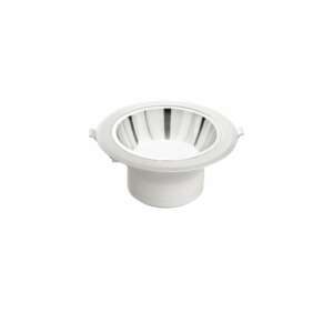 INTEC Encastré MACK LED antiéblouissant blanc avec réflecteur chromé 20W 3000K (lumière chaude) (Spot encastré / Éclairage intérieur LED)