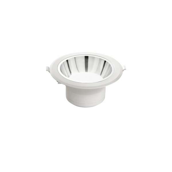 INTEC Encastré MACK LED antiéblouissant blanc avec réflecteur chromé 20W 3000K (lumière chaude) (Spot encastré / Éclairage intérieur LED)