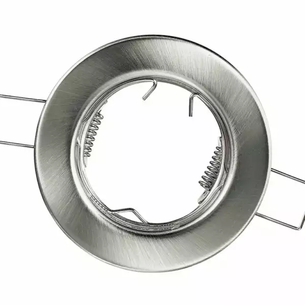 INTEC Collerette alu brossé à encastrer REFLEX ronde 8 cm (Spots encastrables / Éclairage intérieur LED)