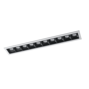 Encastré SINKRO LED antiéblouissant noir et blanc 4000K (lumière naturelle) 28 cm