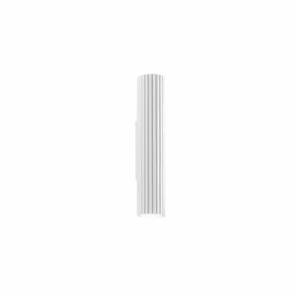 LUCE AMBIENTE E DESIGN Applique Palladio en plâtre à peindre avec structure tubulaire de 35 cm (Applique murale / Éclairage intérieur LED)