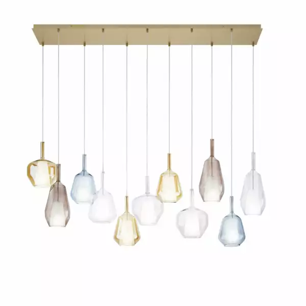 Suspension PIREX en verre transparent 1xE27 20 cm – Image 2