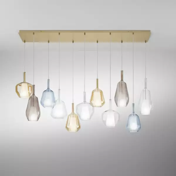 Suspension PIREX en verre transparent 1xE27 20 cm – Image 5