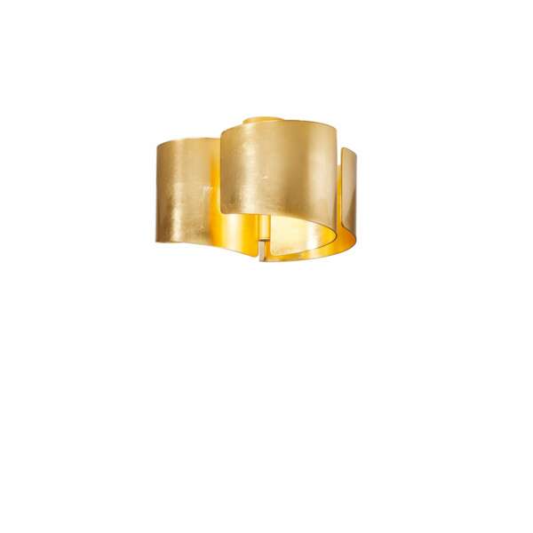 LUCE AMBIENTE E DESIGN Plafonnier Imagine en verre doré 47 cm (Plafonnier / Éclairage intérieur LED)