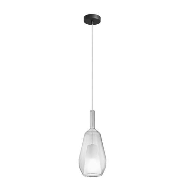 Suspension pirex en verre transparent 1xE27 16cm