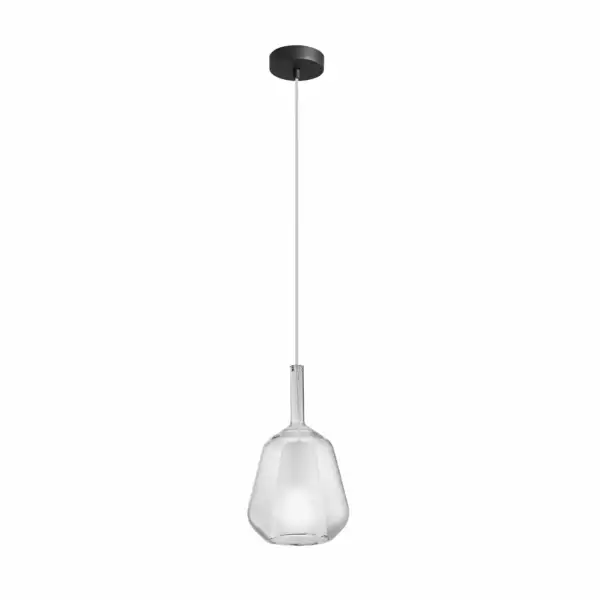 LUCE AMBIENTE E DESIGN Suspension PIREX en verre transparent 1xE27 18 cm (Suspensions Design & Déco / Éclairage intérieur LED)
