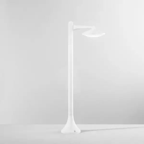 Borne LED extérieure aluminium blanc ALYSON 12 W 800 lumen 4000K (lumière naturelle) – Image 2