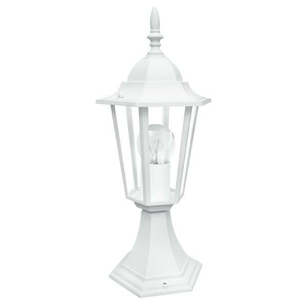 INTEC Lampe d'extérieur MILANO blanche avec diffuseur en verre IP44 (Lampes décoratives extérieures / Éclairage décoratif)
