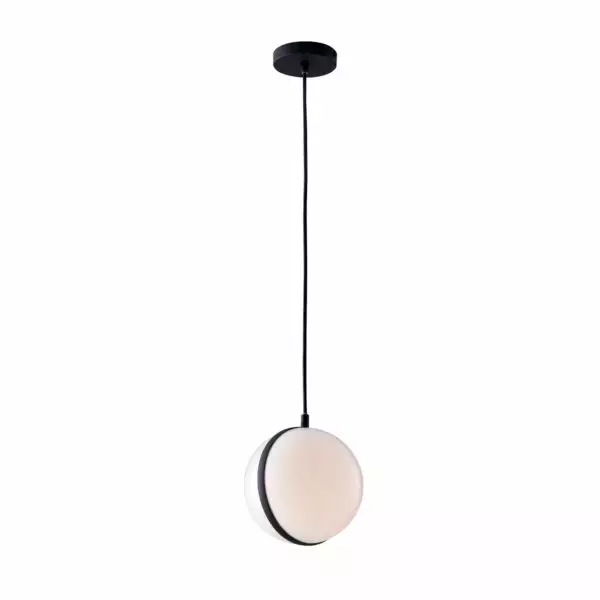 INTEC Suspension d'extérieur ORBIT noire avec diffuseur blanc (Suspensions extérieures / Éclairage décoratif)