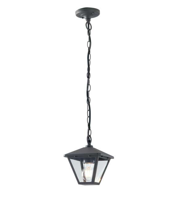 INTEC Suspension d'extérieur PRISMA en aluminium anthracite et verre (Suspensions extérieures / Éclairage décoratif)