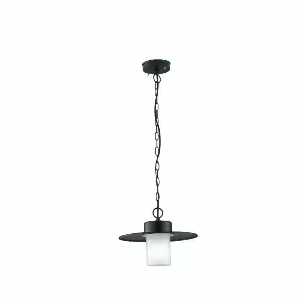 INTEC Suspension extérieure YORK en aluminium noir IP44 (Suspensions extérieures / Éclairage décoratif)