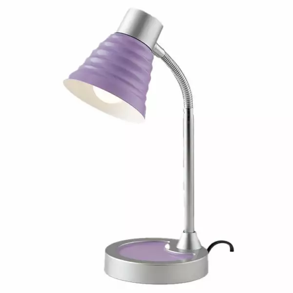 LUCE AMBIENTE E DESIGN Liseuse LEONARDO violette en plastique et métal (1xE14) (Lampes de table / Éclairage décoratif)