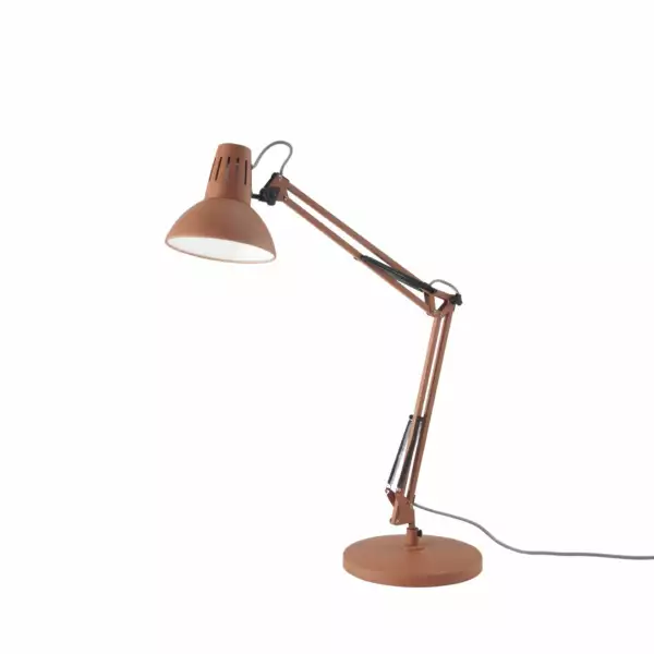 LUCE AMBIENTE E DESIGN Lampe de table orientable ARTIFEX en métal orange (Lampes de table / Éclairage décoratif)