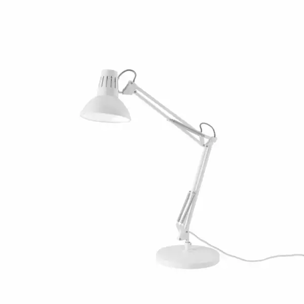 LUCE AMBIENTE E DESIGN Lampe de table orientable ARTIFEX en métal blanc (Lampes de table / Éclairage décoratif)