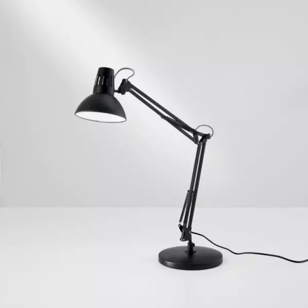 Lampe de table orientable ARTIFEX en métal noir – Image 2